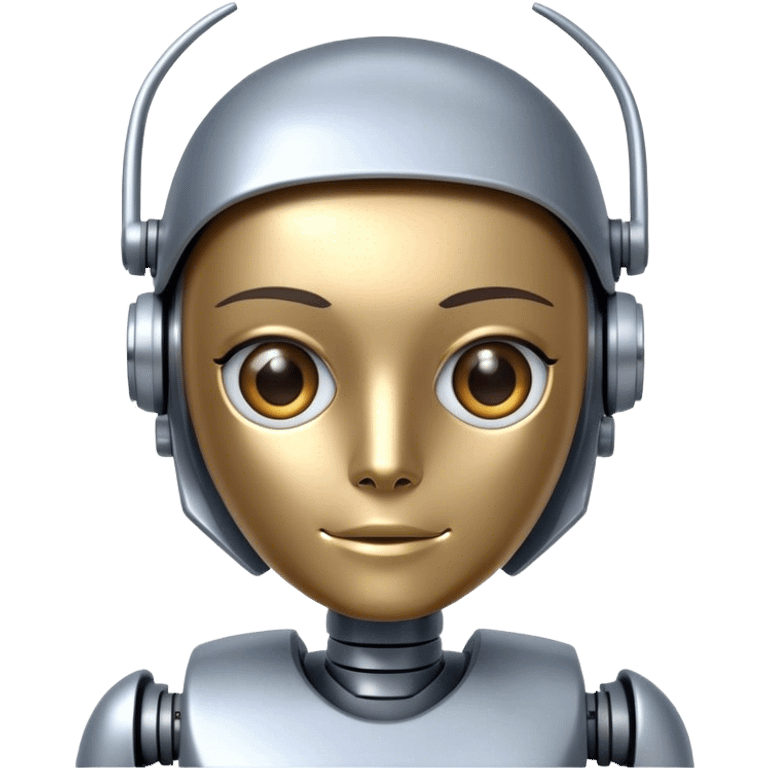 robot in teacher attire emoji