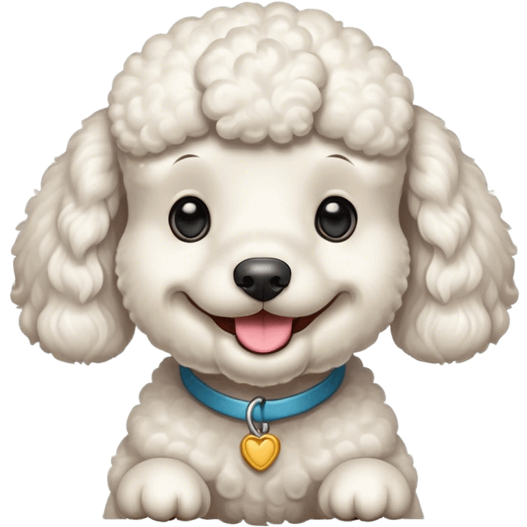 White poodle smile emoji