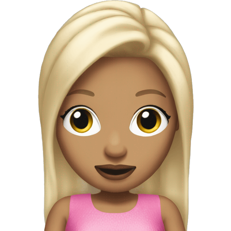 Nicki Minaj with blonde hair emoji