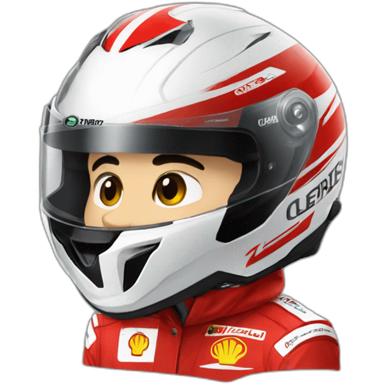 Casque de Charles Leclerc emoji