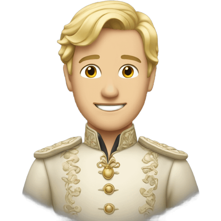 A blonde handsome Prince Charming  emoji