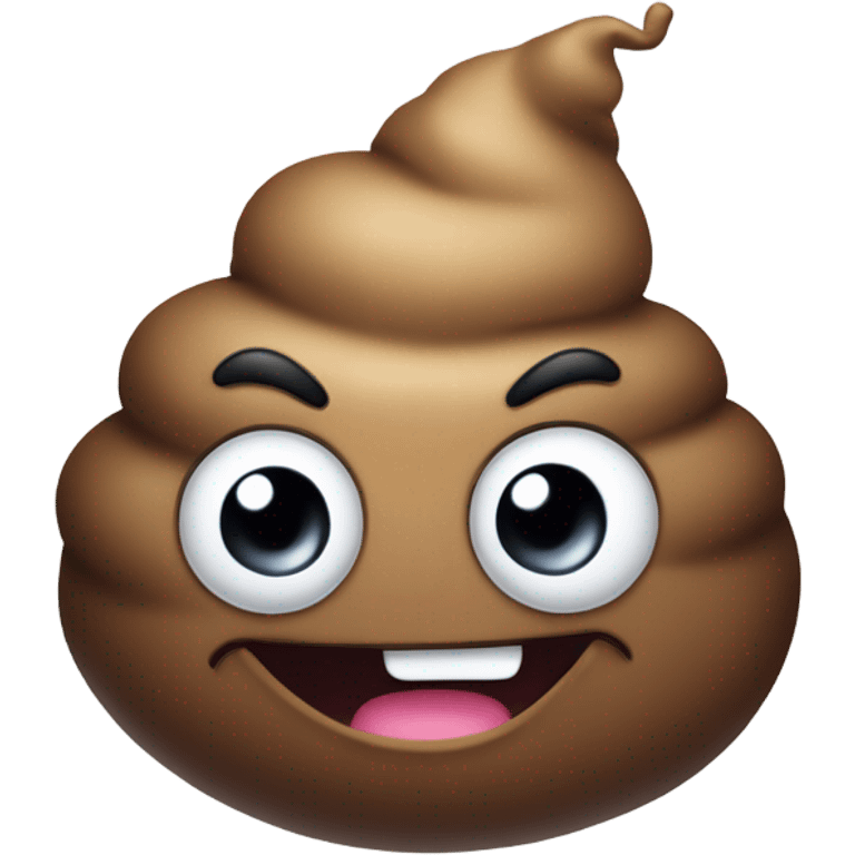 Poop head emoji