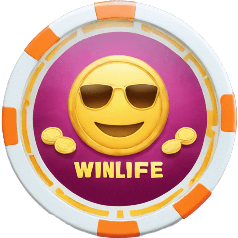 casino chips with the name winlife emoji