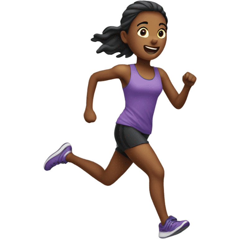 Girl running  emoji