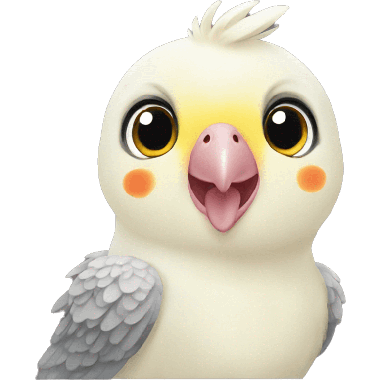 Cockatiel cute emoji