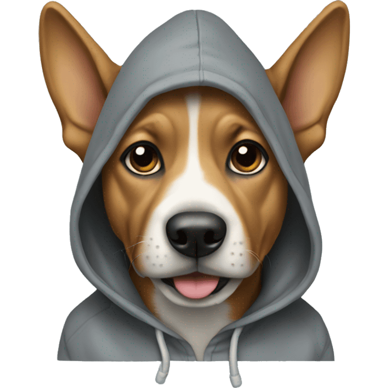 Dog with hoodie  emoji