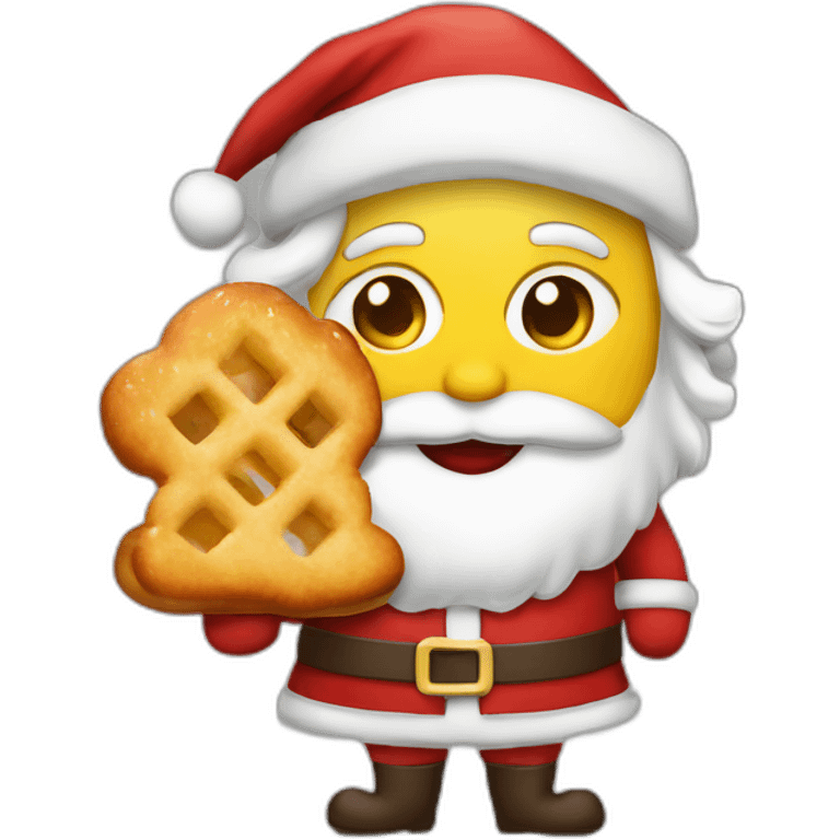 santa-holding-viennese-schnitzel-and-programming emoji