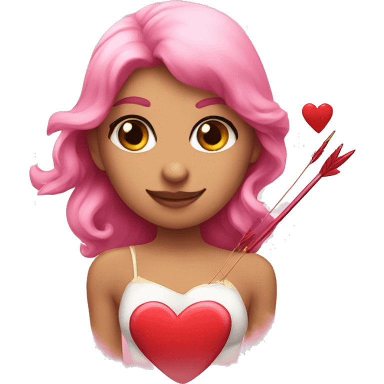 love arrow cupid girl emoji