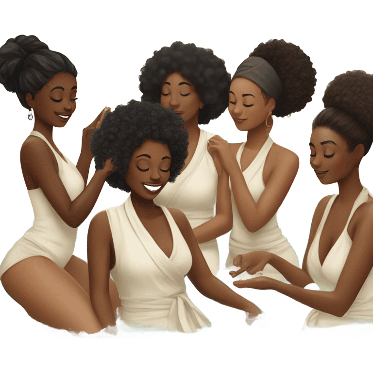 Black women spa emoji