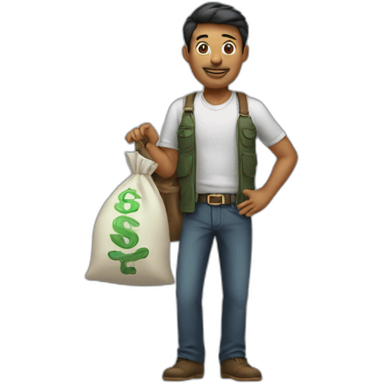 man with money bag emoji