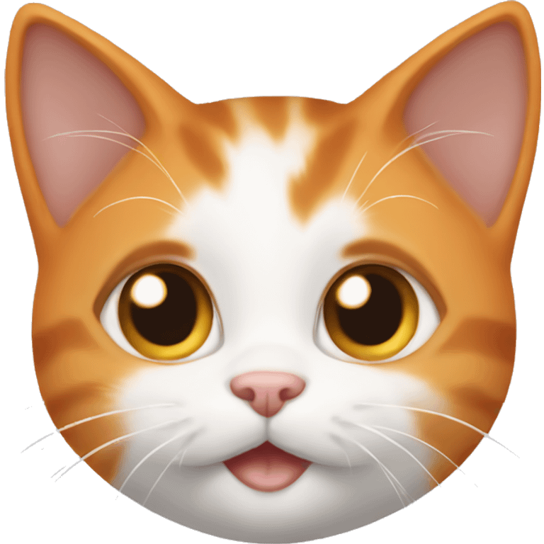 orange and white kitten  emoji