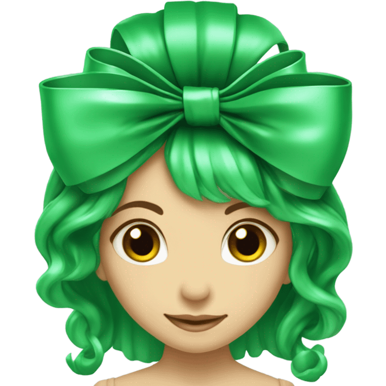 green bow  emoji