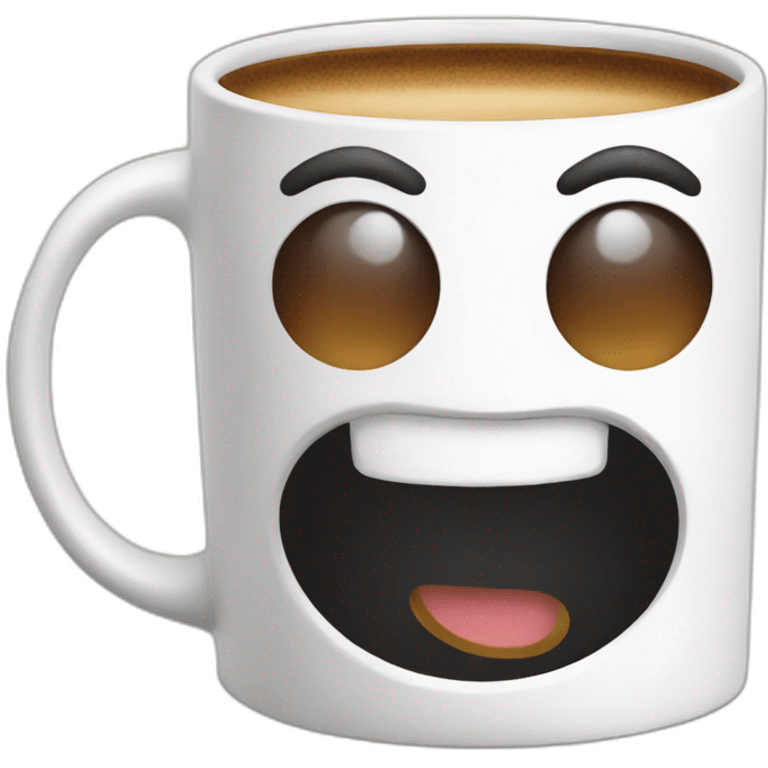 happy coffee mug emoji