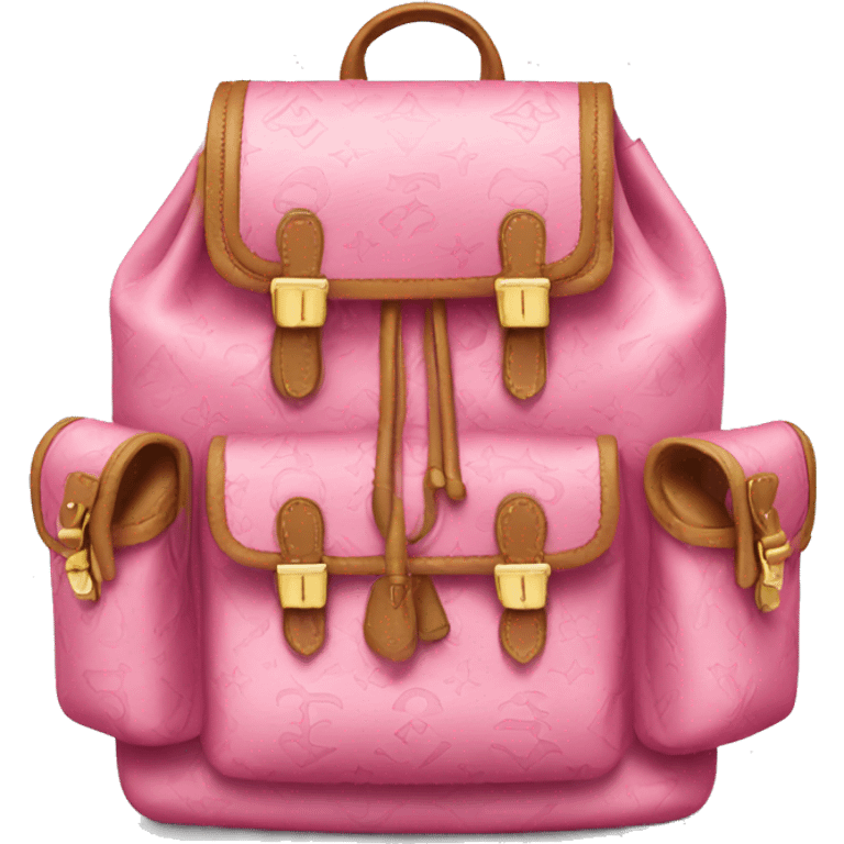 Pink LV backpack emoji