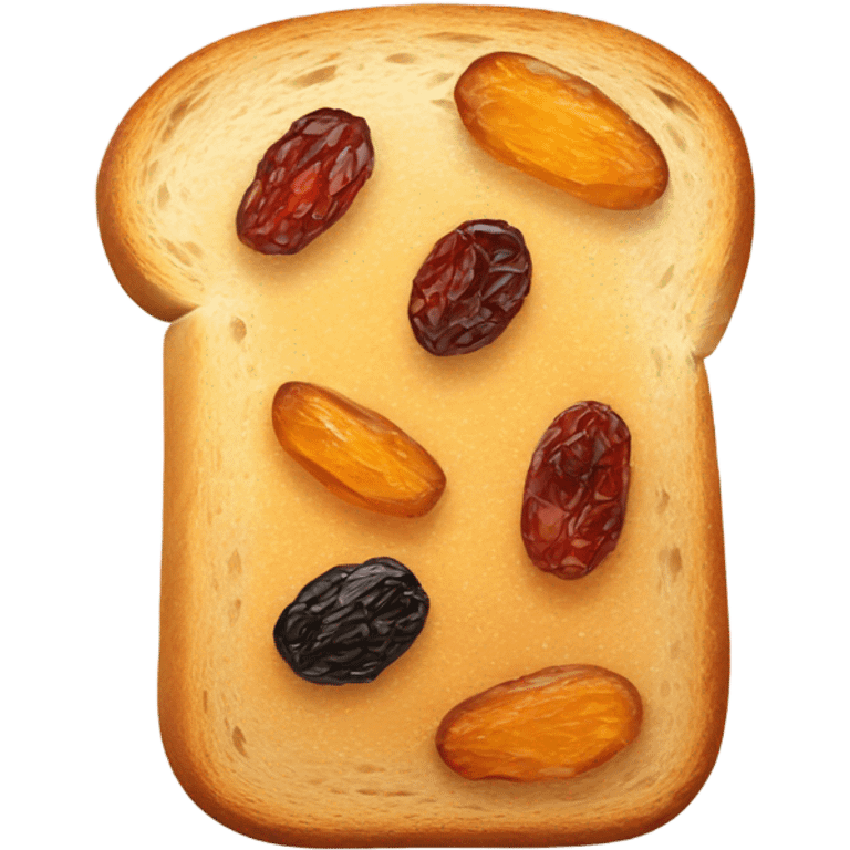 bread with dried fruits and sugar emoji