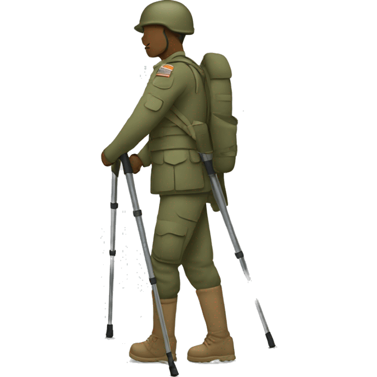 soldier on crutches emoji