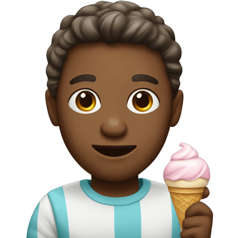 Human with ice cream  emoji