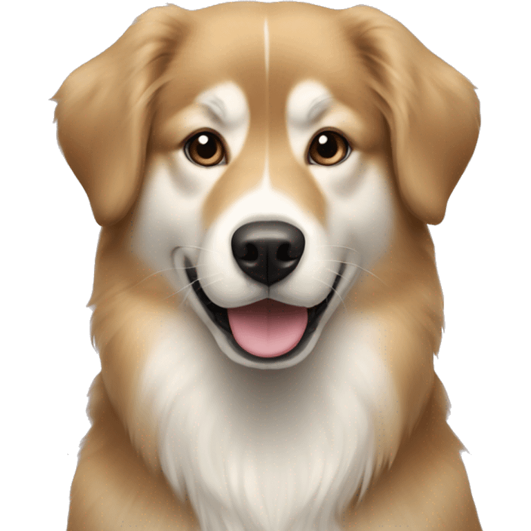 Black Golden retriever Siberian husky mix emoji