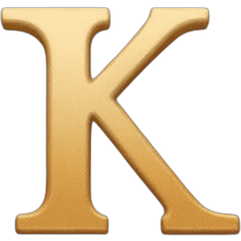 elegant letter K emoji