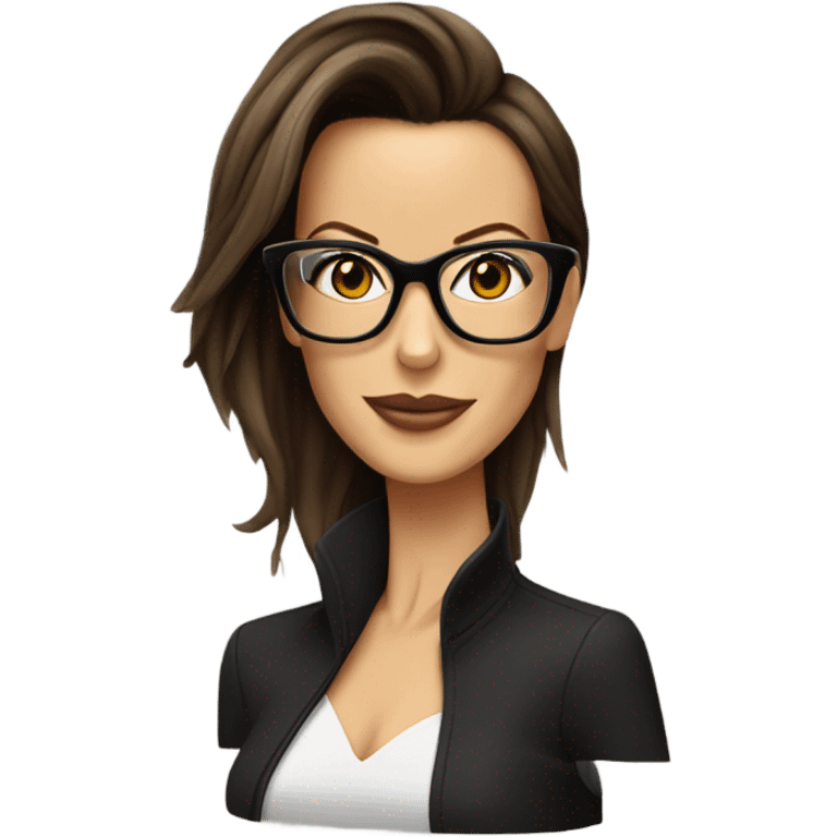 Kate Beckinsale with glasses  emoji