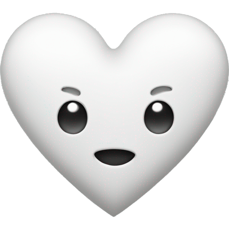 White Heart as an exclamation mark emoji