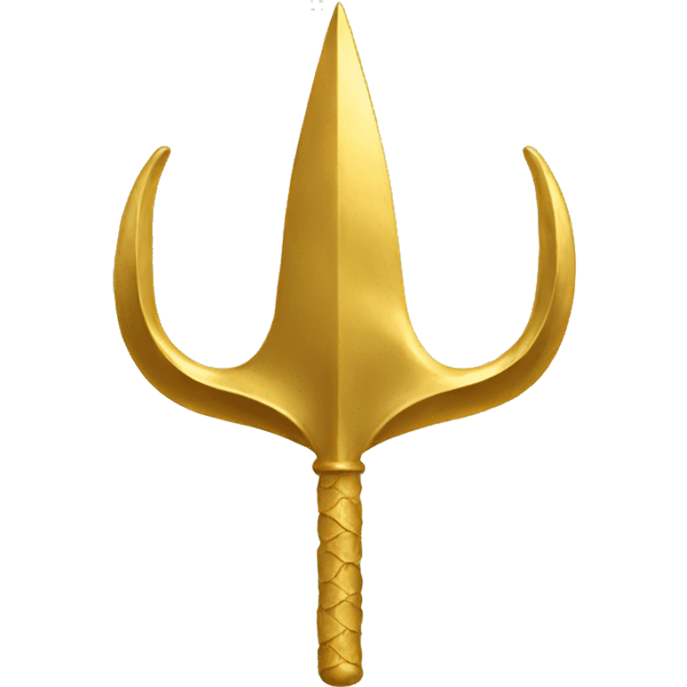 gold trident emoji