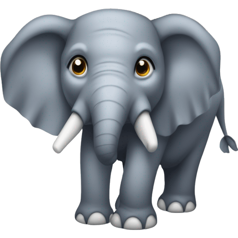 Éléphant avec un bois sur la tête  emoji