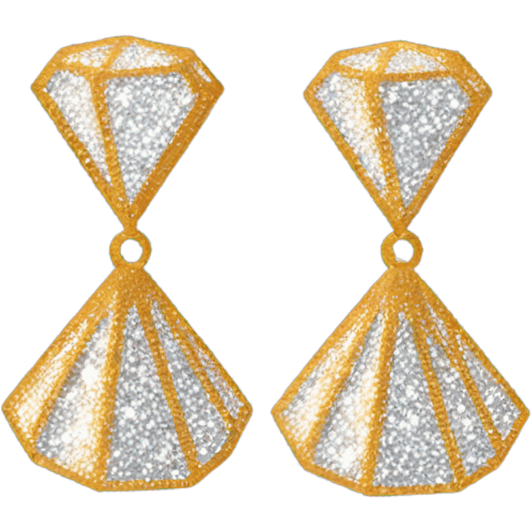 SPARKLY DIAMOND GLITTER earrings emoji