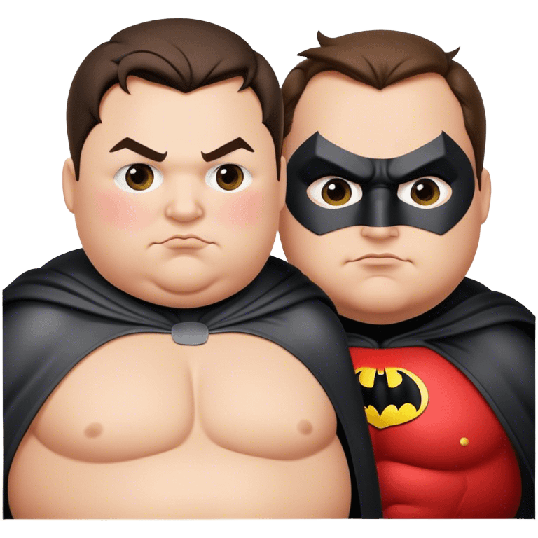 Fat Batman and robin emoji