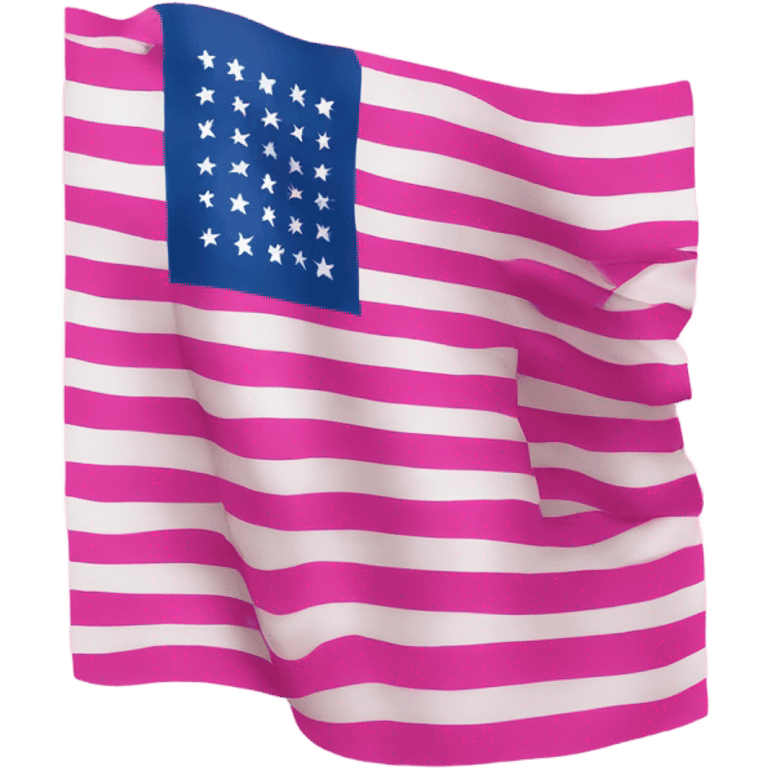 USA flag pink emoji