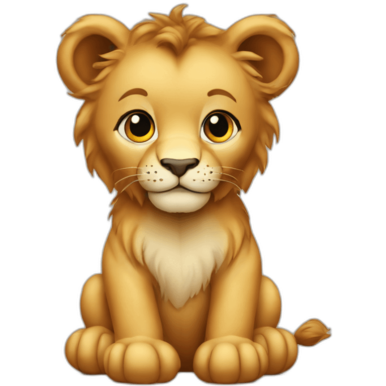 Baby Lion Teddy bear emoji