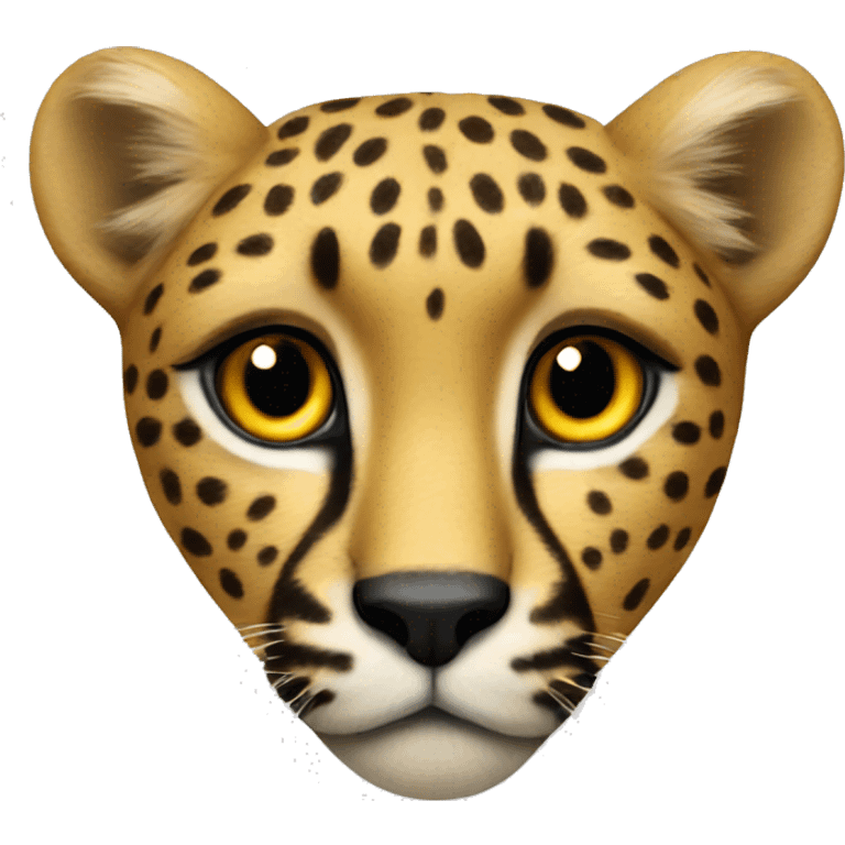 cheetah heart  emoji