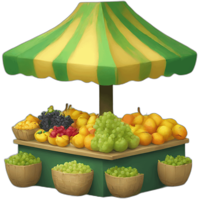 Tiny fruit stand emoji