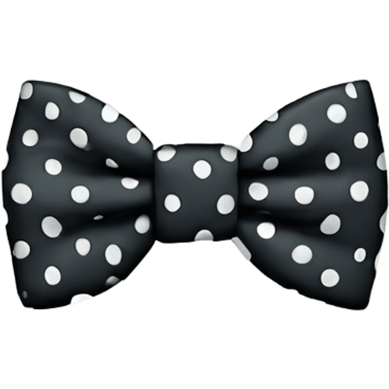 Polka dot bow tie emoji