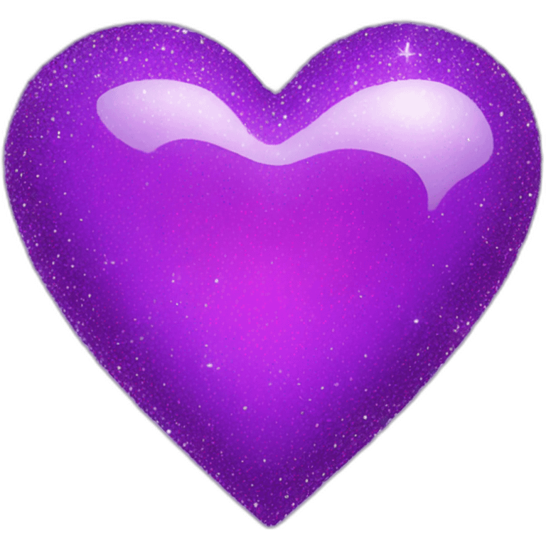 Sparkly purple heart emoji