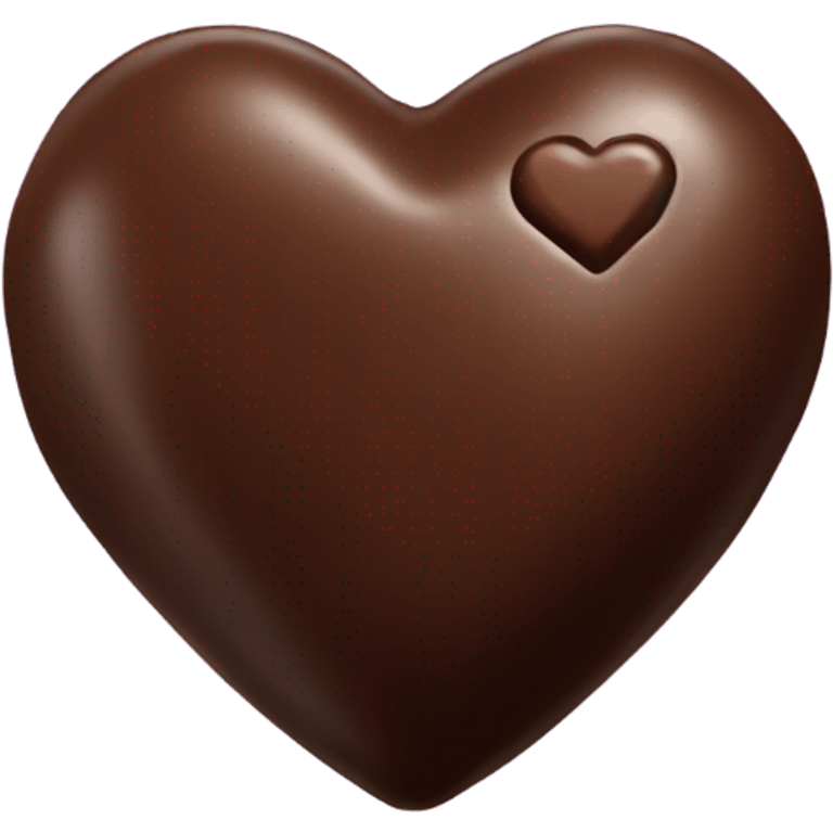 one heart shaped chocolate truffle emoji