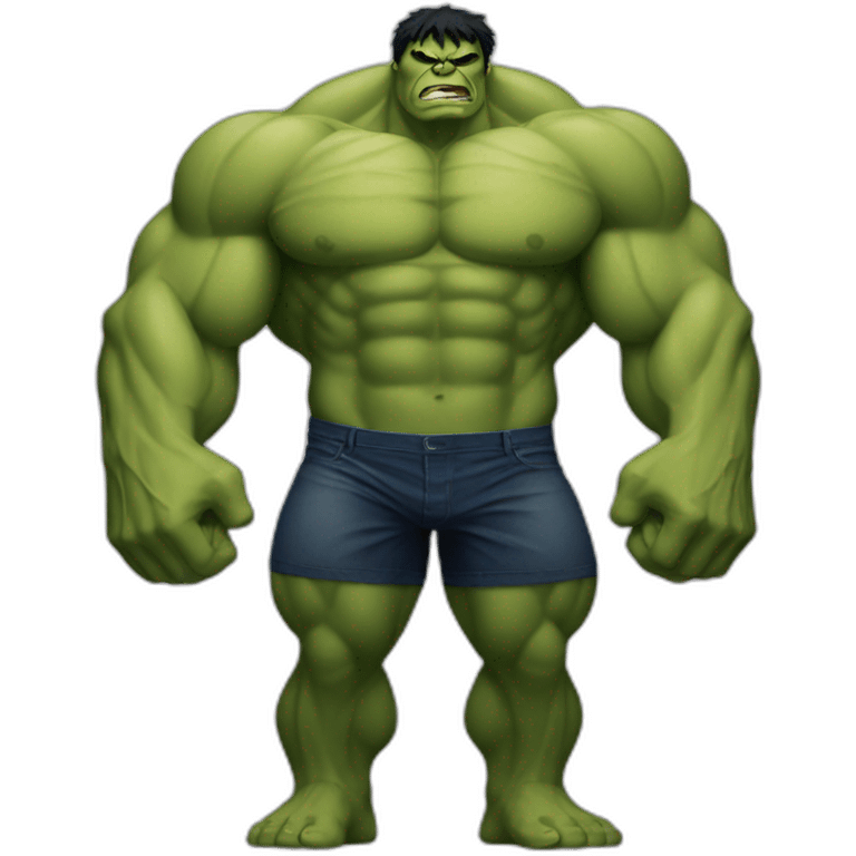 hulk with the muscles emoji