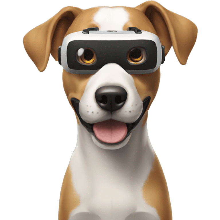 VR dog emoji