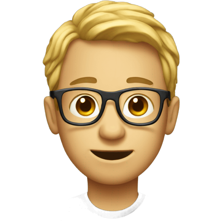 a geek with a laptop emoji