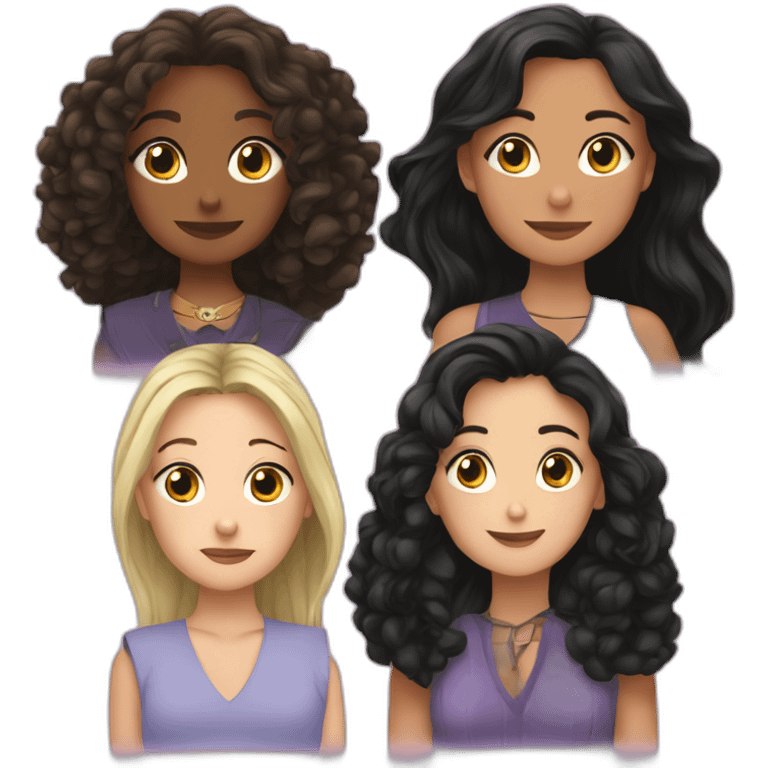 prue, piper and phoebe emoji