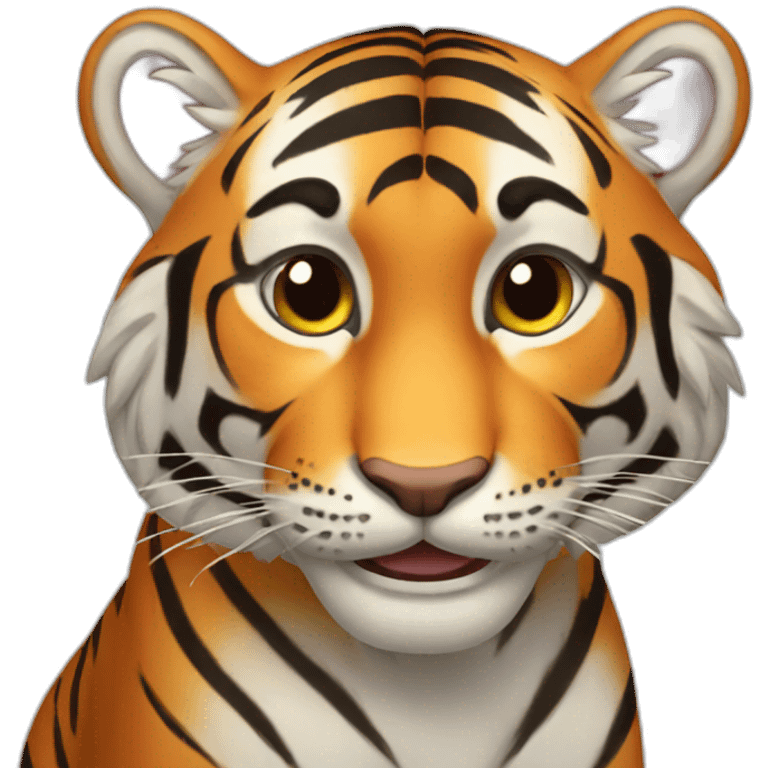 smiling tiger emoji