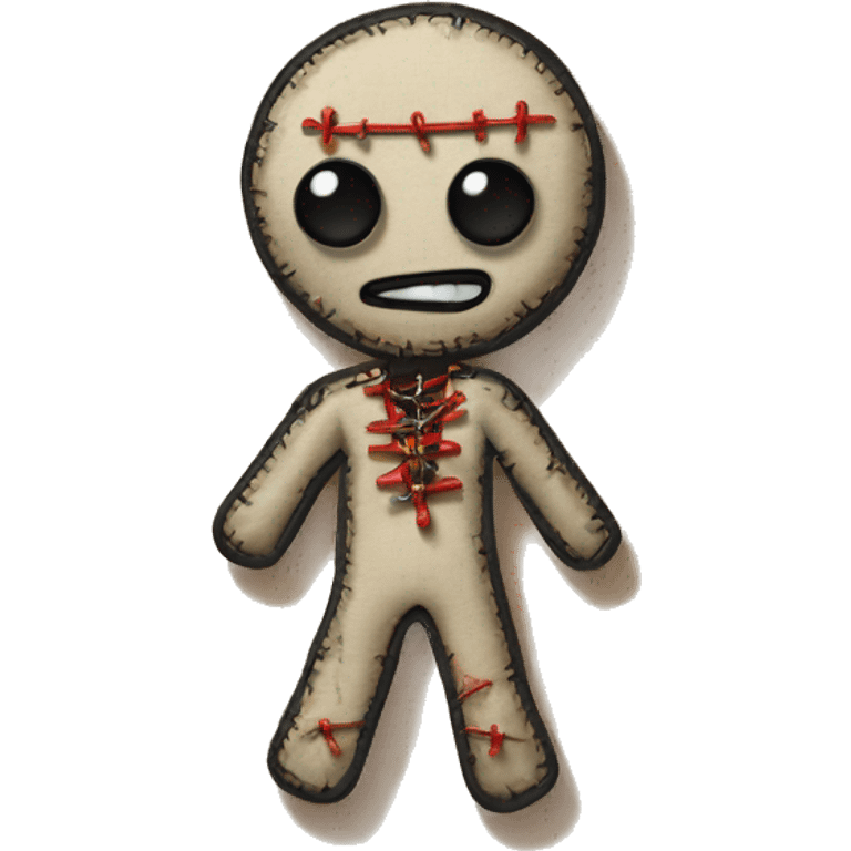 Voodoo doll with pins emoji