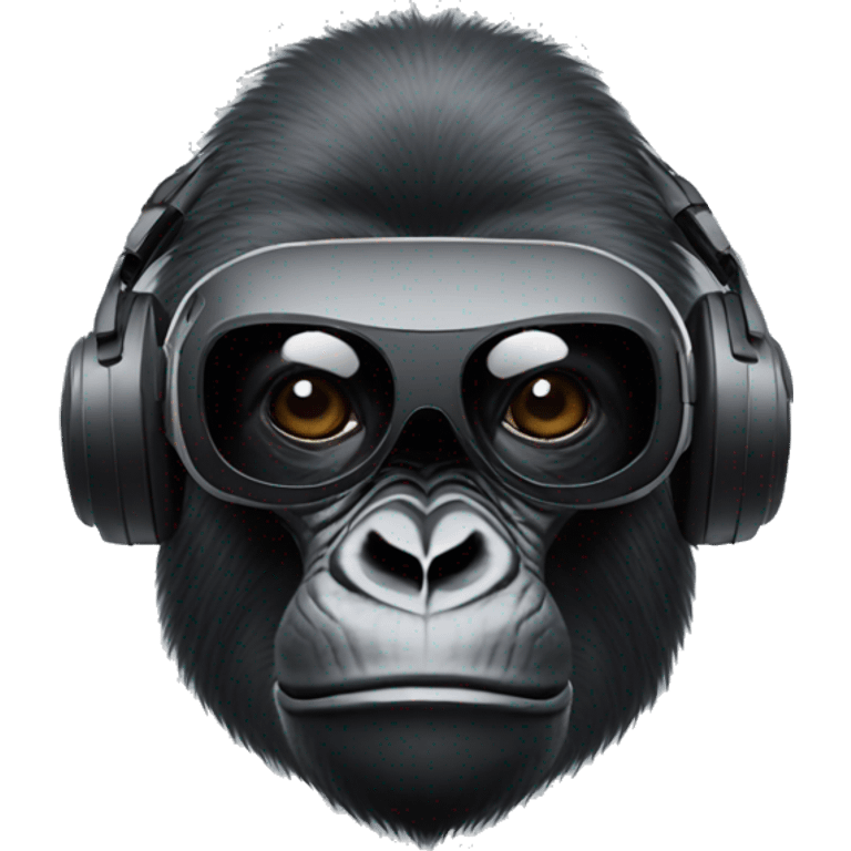 Gorilla on vr headset emoji