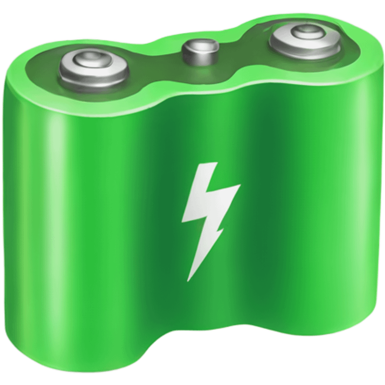 Green battery normal  emoji