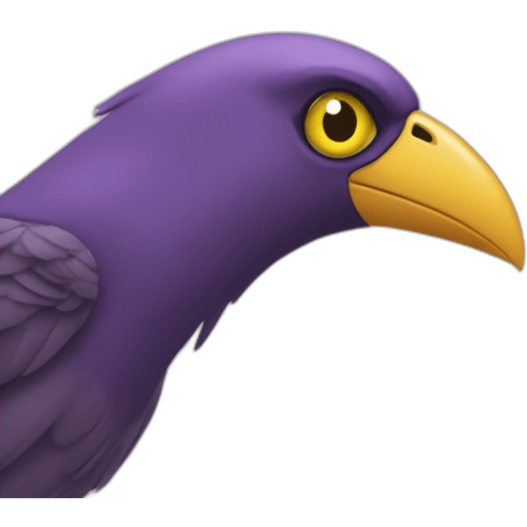 Oiseau de twitter avec des yeux de Jojo bizarre aventure emoji