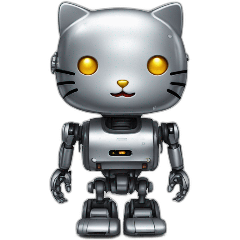 Hello kitty T800 robot emoji