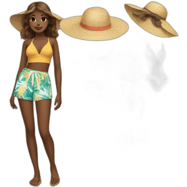 Beach outfits emoji