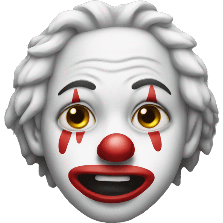 Crying clown emoji