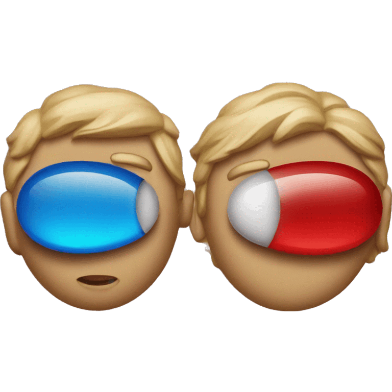 Red pill & blue pill emoji