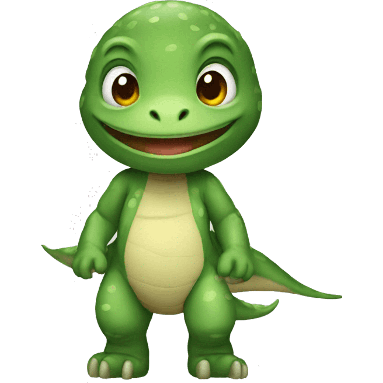 Bebé disfrazado de dinosaurio   emoji